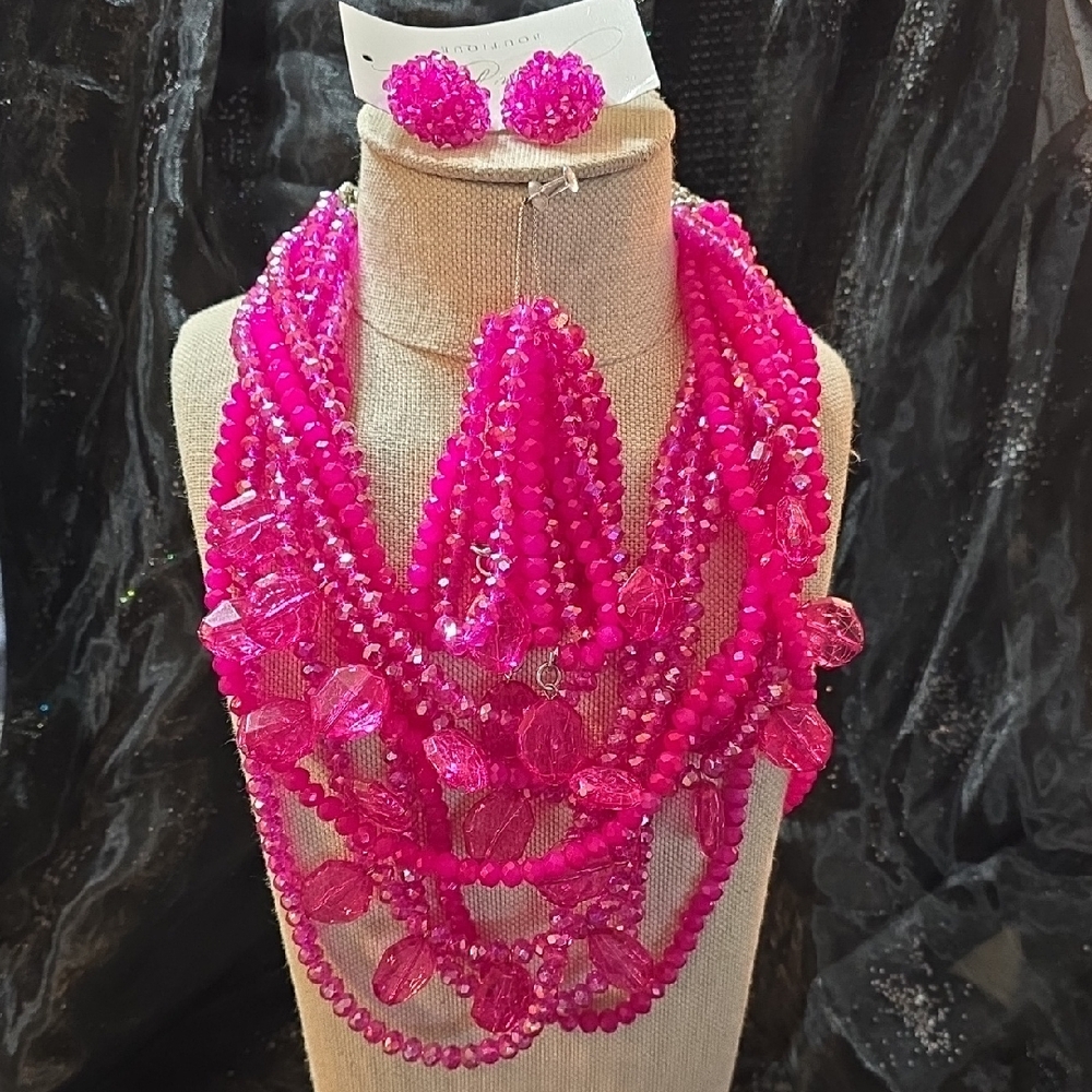 Sassy Jones Cherry MALIA Necklace Set